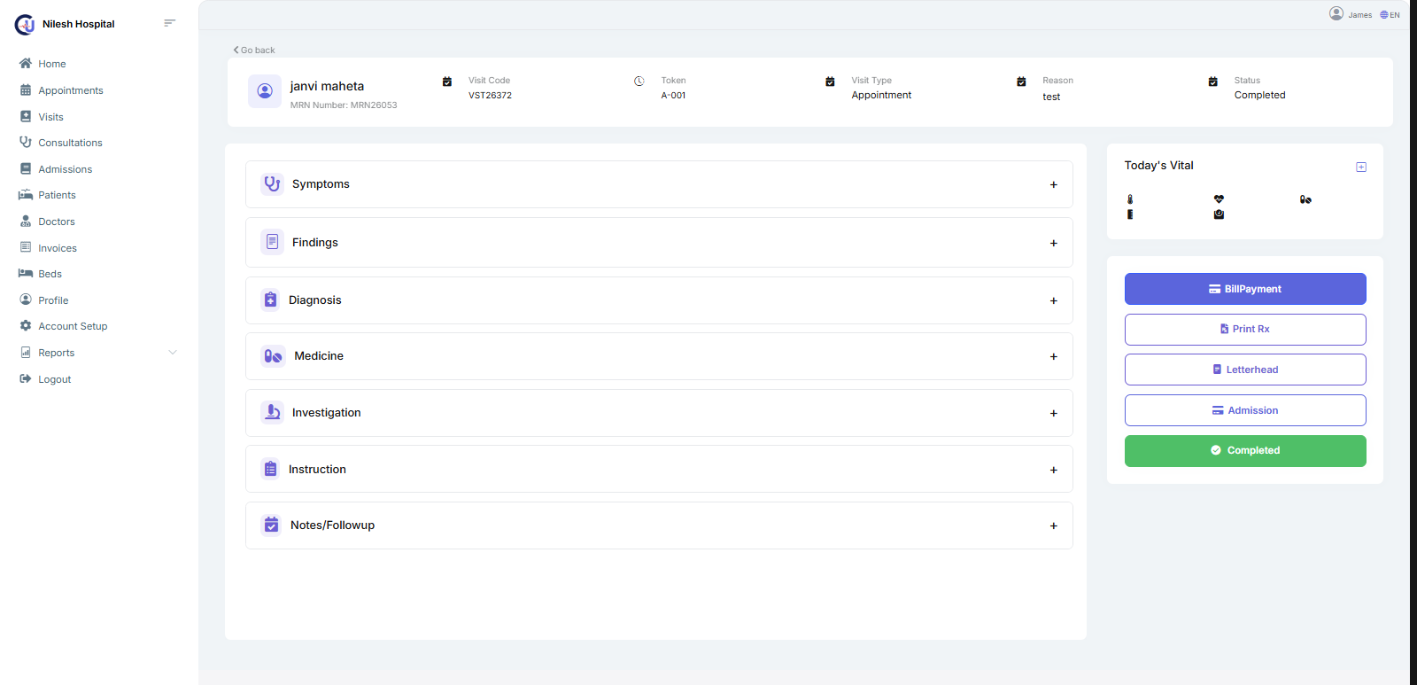 Healthcare Dashboard